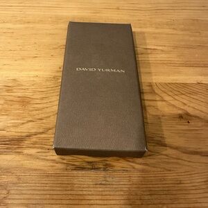 David Yurman leather travel name tag